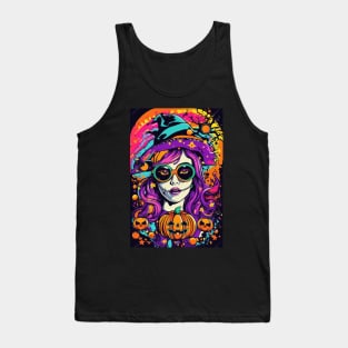 Halloween Day Girl Design Tank Top